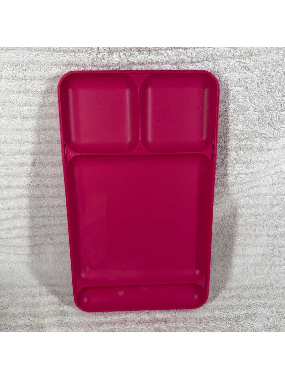 Tupperware Pink Divided Serving Tray